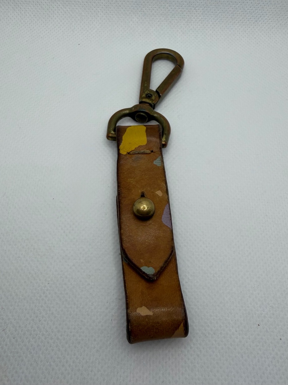 Madewell The Front Door Leather Key Fob – English Saddle Brown